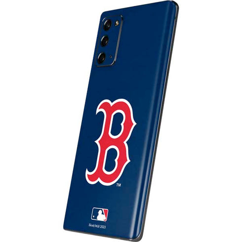 MLB Boston Red Sox - Solid Distressed Galaxy Note20 5G Skin